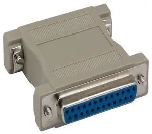 SANOXY Cables and Adapters; 2 PACK of DB25 Female to Female Molded Gender Changer