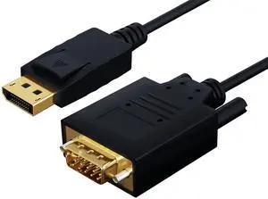 Premium DisplayPort Male to VGA Male Adapter Cable - 3ft