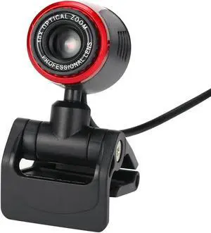 1080P HD USB Webcam With Microphone Red