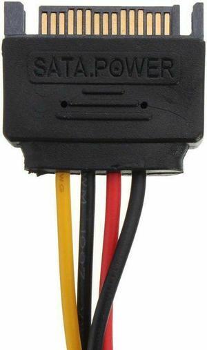 6 Inch SATA Power Male to Molex Female Cable