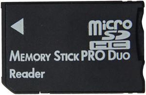 Single slot MicroSDHC, MICRO SD to Memory Stick Pro Duo Adapter