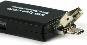 3 in 1 Type C Micro USB & USB OTG Card Reader