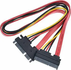 15+7 Pin SATA HDD Extension Cable Data & Power Male to Female