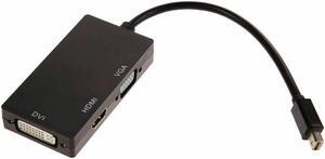 Mini DisplayPort Thunderbolt Male To DVI D HDMI VGA Adapter Converter