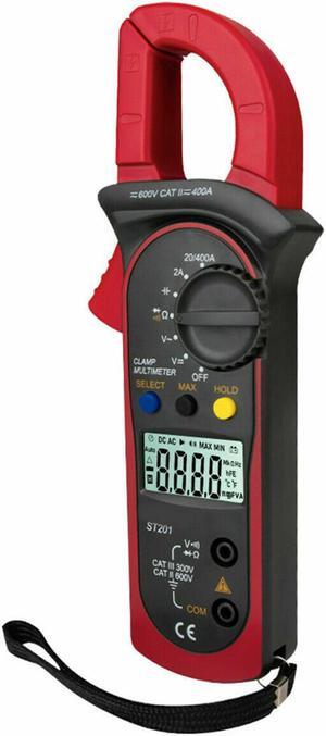 Digital Multimeter Tester AC DC Volt Ohm Amp Clamp Meter Auto Range LCD Handheld-red