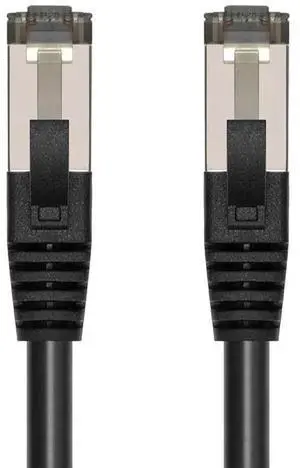 SANOXY Cat8 Ethernet Cable 20FT, 40Gbps High-Speed LAN Patch Cord, S/FTP Double Shielded, 28AWG Pure Copper, 2GHz Bandwidth, Snagless RJ45 Connector, Black 20 ft.