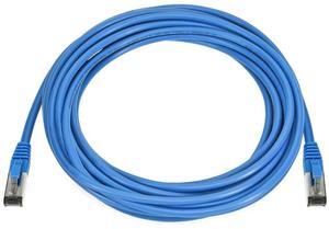 SANOXY Cat8 Ethernet Cable 0.5FT, Ultra Short 40Gbps Patch Cord, S/FTP Double Shielded, 28AWG Pure Copper, 2GHz Bandwidth, Snagless RJ45 Network Cable, Blue