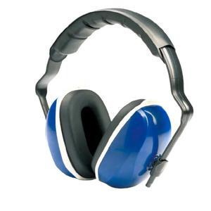 Sanoxy Hearing Protection Earmuffs with Soft Foam Cushions, Adjustable Headband and Comfortable Fit for Work and Outdoor Use-Blue