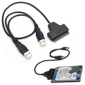 Sanoxy Dual Power eSATA USB 3.0 to SATA Hard Drive Adapter Cable Hard Drive Cable Adapter for 2.5"" SSD HDD