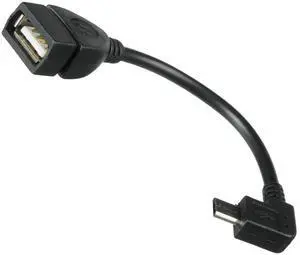 Sanoxy USB Female OTG to (90 Degree) Micro USB Cable Male Adapter