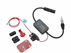 Car Auto Stereo FM & AM Radio Signal Antenna Aerial Signal Amp Amplifier Booster