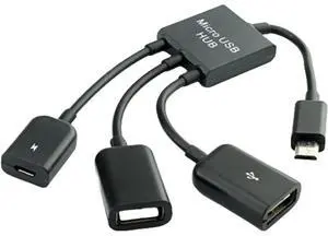 Micro USB Charging OTG Hub Splitter Cable For Smart Phone Android Tablet 4 In 1 Micro USB Charging OTG Hub Splitter Cable For Smart Phone Android Tablet 4 In 1