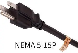 Sanoxy 3ft Power Cord Splitter Cable 16 AWG (2 NEMA 5-15R to 1 NEMA 5-15P)