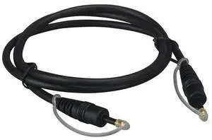 Sanoxy 12ft Mini-Toslink M/M Fiber Optic Audio Cable, Molded Type