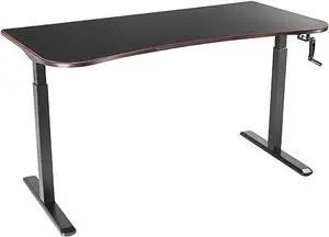 TygerClaw Manual Height Adjustable Gaming Desk