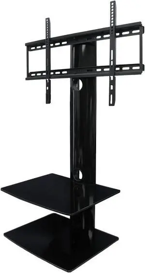 TygerClaw TV Stand with Dual AV Shelves for 32-65" TVs
