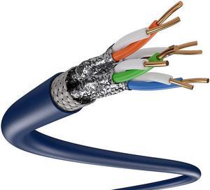 SolidLink 500ft CAT6A S/FTP In-Wall Rated (CM) UL Listed 100% Copper Solid 23AWG Conductor 550Mhz Fluke Tested LAN Network Cable Ethernet Wire