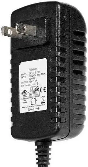 Power Adapter for IR Security Camera 12V 2A DC CCTV Security DVR UL Listed