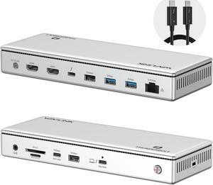 WAVLINK Thunderbolt 4 Docking Station, Single 8K, Triple 4K Display, 13 In 1 Laptop Dock for TBT 4/3 Mac & TBT 4 Windows PC, 40 Gbps with Max 96W Charging for Laptop with 2.5G RJ45