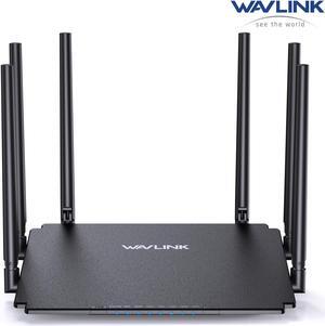 WAVLINK 4G LTE Wireless Router, Dual-Band Gigabit Router 1200Mbps with Nano SIM Card Slot - Ultimate Hotspot Wi-Fi Router with 6x5dBi Omni Directional Antennas, Support Router/4G Router/Mix Mode