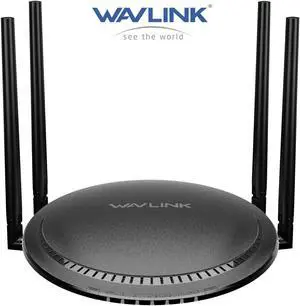 WAVLINK AC1200 Dual Band 5 GHz + 2.4 GHz WiFi Router, Wireless Internet Router for Home and Gaming with WAN/LAN Gigabit Ethernet Ports, 4 x 5 dBi High-Gain Antennas, Supports Router / AP / WISP Mode