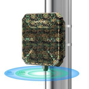 Dual Band Outdoor Router Outdoor WiFi Extender 1200Mbps - IP66 Waterproof Dual Band Access Point With PoE, Long Range Outdoor Internet Coverage