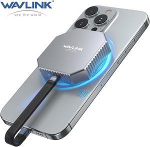 WAVLINK Magnetic M.2 2230 NVMe SSD Enclosure, 10Gbps USB C 3.2 Gen2 to NVMe Adapter, Aluminum External Case for iPhone 16/15 Pro Max ProRes, Supports M and B+M Key NVMe SSD(up to 8TB)