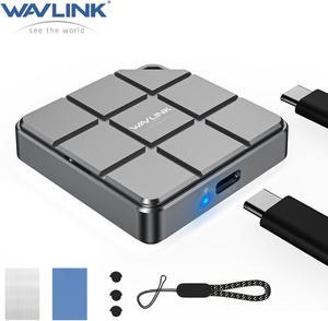WAVLINK USB to M.2 NVME SATA SSD Enclosure, 10Gbps USB C 3.2 Gen2 to NVMe PCIe SATA NGFF Solid State Drive Aluminum External Case for 2230 2242 SSD, Tool-Free Installation, up to 8TB