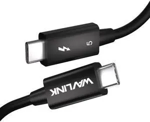 WAVLINK Thunderbolt 5 Cable 2.6ft, 120Gbps Fast Data Transfer, 240W Power Delivery USB-C Cable, 8K/16K Display Support, Backwards Compatible TB4/3/USB4/3, Ideal for Gaming, Laptops, Monitors and Docks