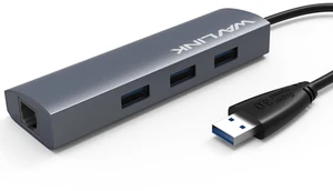 Wavlink Aluminum 3 Ports USB 3.0 Hub with Gigabit Ethernet Adapter, USB to Gigabit Ethernet Adapter 10/100/1000 RJ45 Converter 3 ports Mini docking station - for Mac, PC, USB Flash Drives Wavlink Aluminum 3 Ports USB 3.0 Hub with Gigabit Ethernet Adapter, USB to Gigabit Ethernet Adapter 10/100/1000 RJ45 Converter 3 ports Mini docking station - for Mac, PC, USB Flash Drives