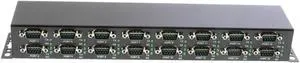 Coolgear 16-Port Industrial Serial RS-232 to USB 2.0 Rack Mount