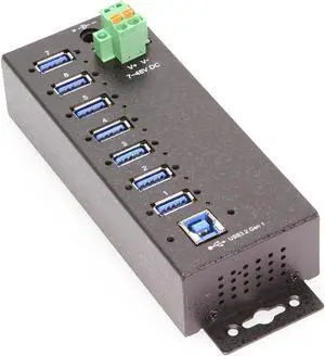 Coolgear 7 Port Managed USB 3 Hub w/ 15KV ESD Surge Protection