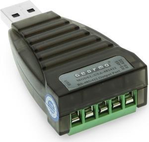 Gearmo Mini USB to RS485 / RS422 Converter FTDI CHIP with Screw Terminals and Windows 11 Support