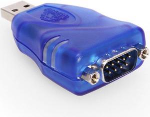 USBGear USB to RS-232 Serial Adapter Cable - DB9 Male, FTDI Chipset, RX/TX Status LEDs, TAA Compliant (Made in Taiwan), Compatible with Windows & Mac