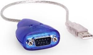 USBGear USB to Serial RS232 DB9 Adapter FTDI Chipset w/ 15kV ESD Protection, Windows 11 Support