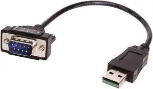 Gearmo Windows 7 64-bit Compatible USB to Serial Adapter RS232 DB9 Short 8 Inch Cable