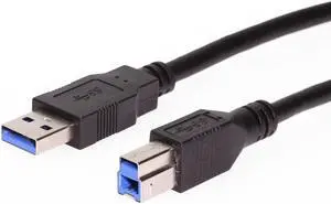 USBGear 6ft USB 3.2 Gen 1 Cable A Male to B Male Device Cable