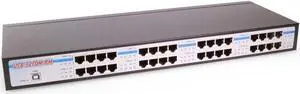 Coolgear USB to 32 COM RS-232 Serial Adapter Metal Rack Mountable Case, FTDI Chipset