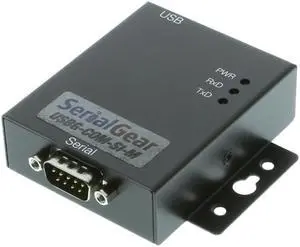 Coolgear Industrial USB 2.0 to RS-232 Serial Adapter Optical Isolation