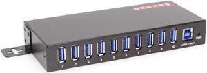 Gearmo 10-Port USB Type-A 3.2 Gen 1 Hub - 15kV ESD Protection