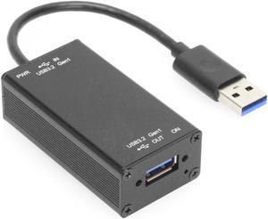 Coolgear Single Port Managed USB Adapter  Power Control, 5Gbps Data Transfer, and Surge Protection
