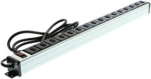 Cablemax 2ft. Mountable USB 16 Port Charge Strip | Individual Powered USB Ports