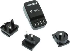 Gearmo 4 Port USB 34W Cell Phone Tablet Charger Station