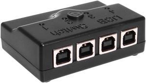 Coolgear 4 Port USB 2.0 to RS 232 Manual Switch FTDI Chipset
