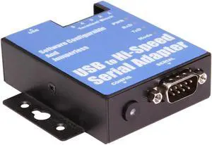 Coolgear 1-Port USB to Serial Adapter (RS-232/422/485) , DIN-rail