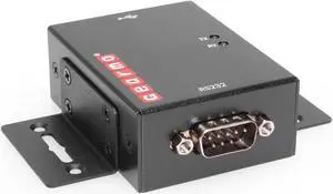 Gearmo 1 Port USB to Serial RS-232 Hub w/ FTDI Chipset & LED Indicators - Rugged Metal Housing Ideal for Mounting