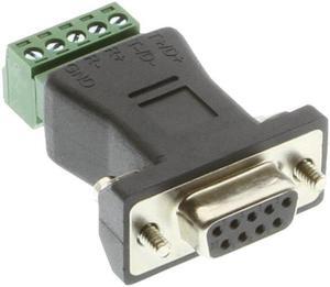 Coolgear DB9 to Terminal Block 5 Pin Passive Adapter