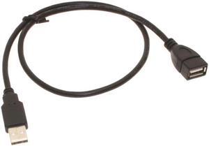 USBGear 1ft. Black USB Cable A to A Extension Cable USB 2.0 High-Speed UltraFlex