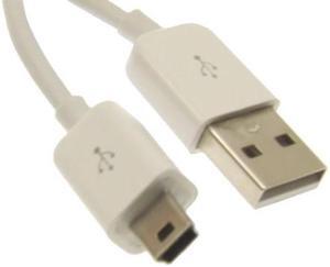 USBGear 1ft. White USB 2.0 Hi-Speed A to Mini B Device Cable