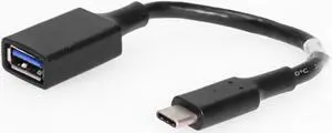 Coolgear USB 3.2 Gen 1 Type-C Male to Type-A Female Adapter Cable 6in.